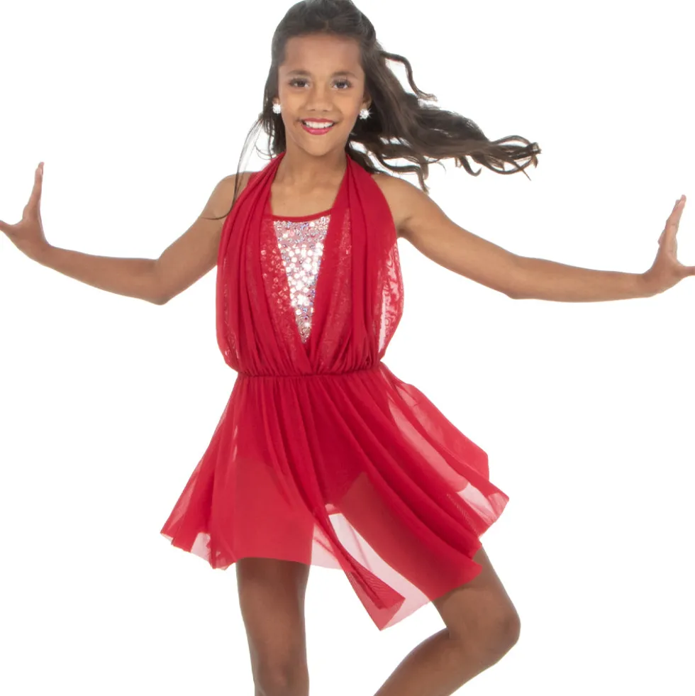 Alexandra Girls Sequin Lyrical Dress