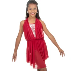 Alexandra Girls Sequin Lyrical Dress