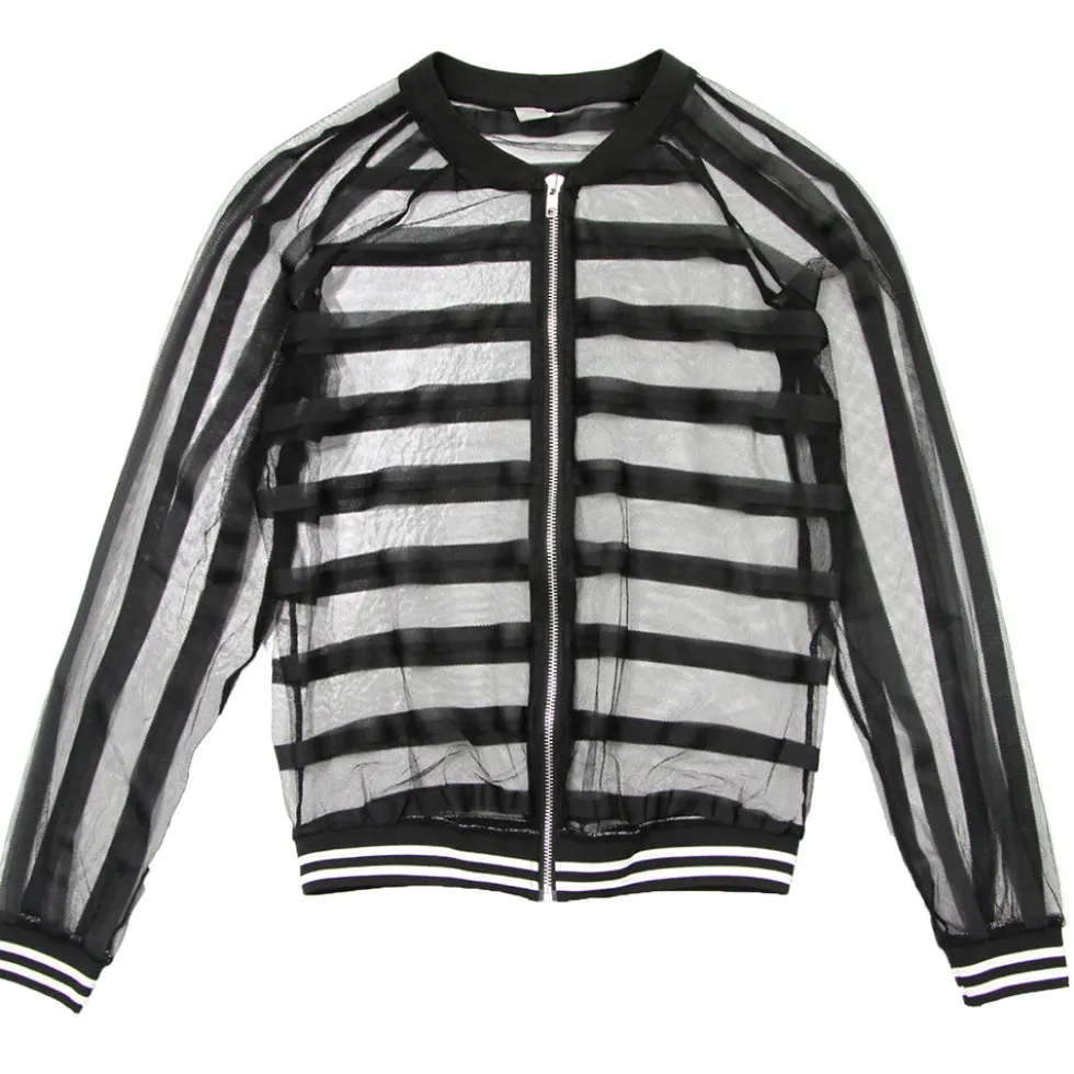 Alexandra Mesh Stripe Jacket