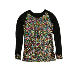 Alexandra Sequin Baseball Top