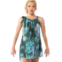 Blue Vintage Roses Boxy Dress