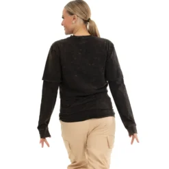 Confused Distressed Long Sleeve