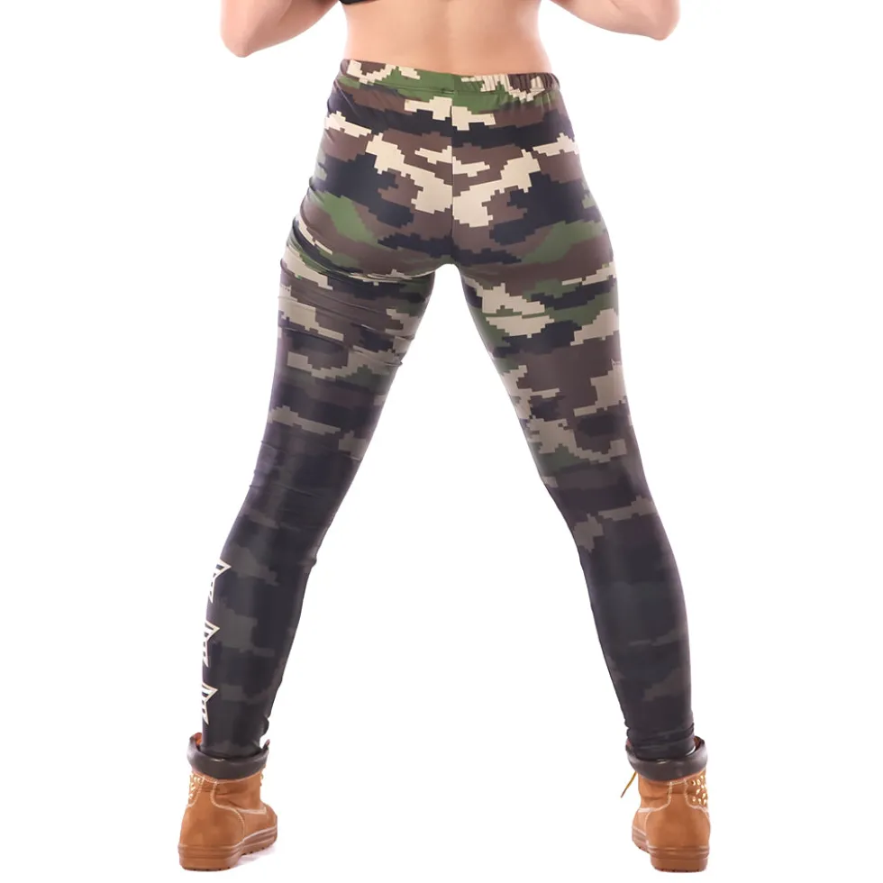 Digi Camo Star Leggings