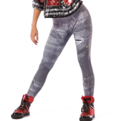 Distressed Denim Legging