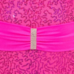 Fancy Ruffle Sleeve Sequin Leotard