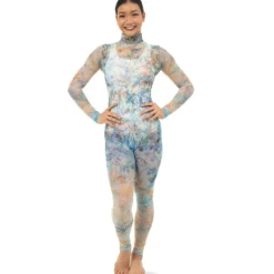 Floral Mesh Unitard