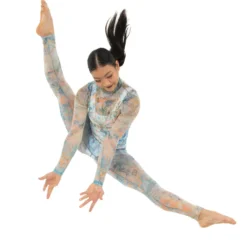 Floral Mesh Unitard