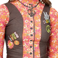 Flower Power Hippie 70s Biketard