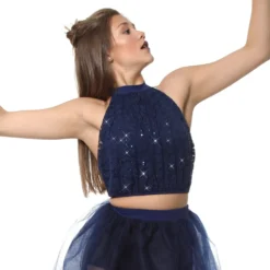 Halter Lace Crop Top