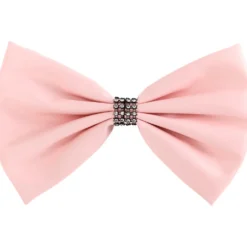 Large Leatherette Bow with Contrast Trim