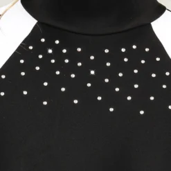 Long Sleeve Metallic Rhinestone Leotard