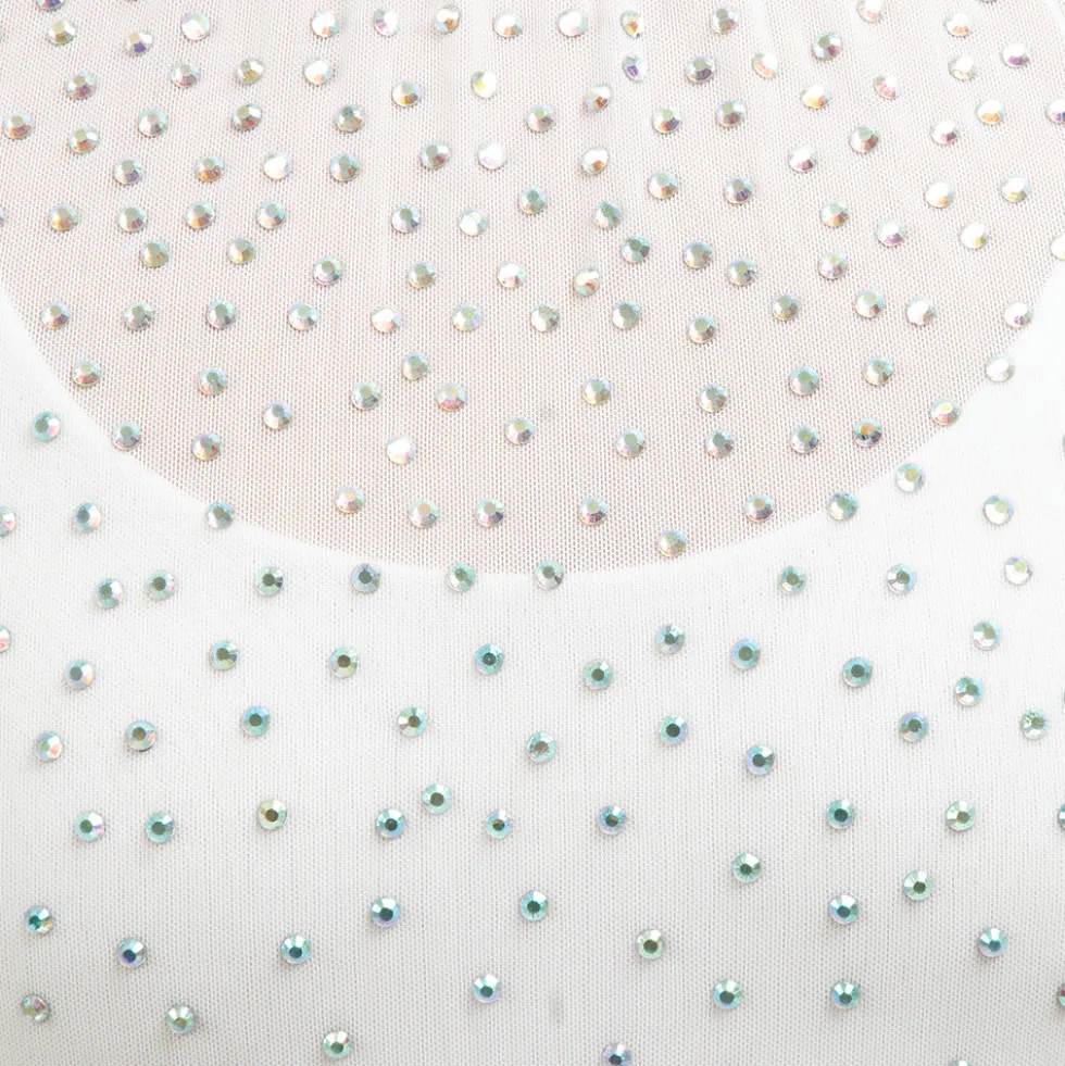 Mesh Rhinestone Dress