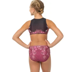 Romantic Zipper Front Leotard
