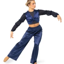 Satin Lux Wide Leg Pant