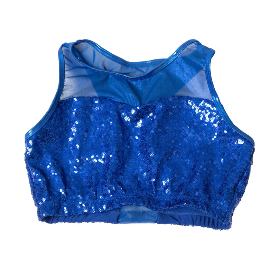 Sequin Mesh Sweetheart Bra