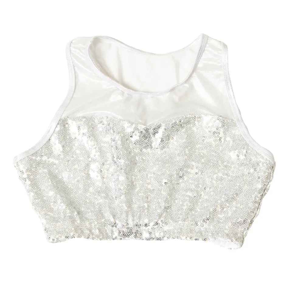 Sequin Mesh Sweetheart Bra