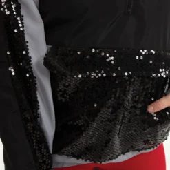 Sequin Panel Windbreaker