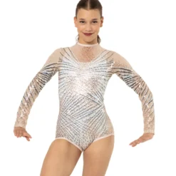 Starburst Geometric Sequin Leotard