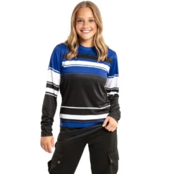 Stripe Colorblock Long Sleeve Shirt