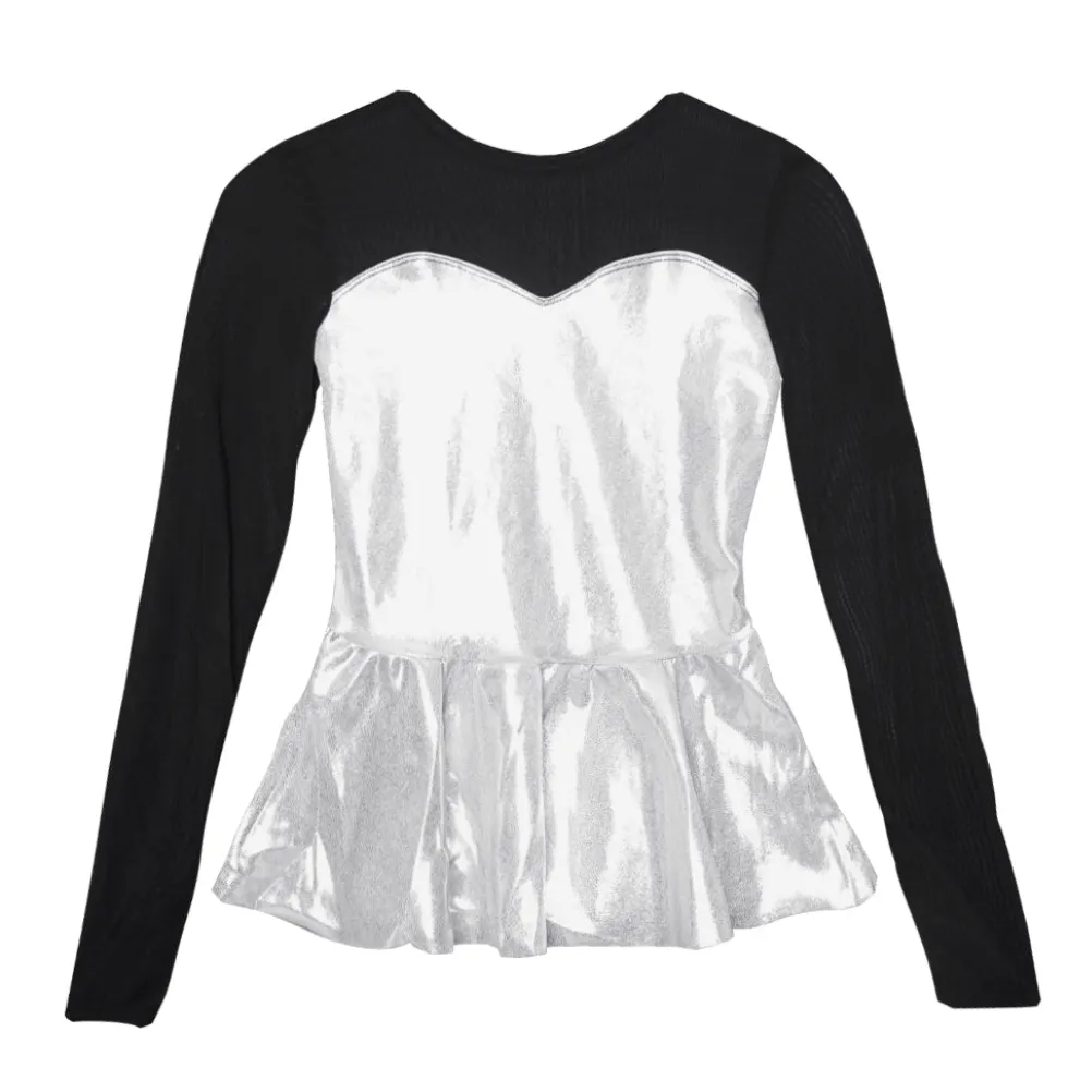 Sweetheart Peplum Long Sleeve Top