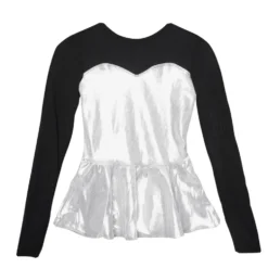 Sweetheart Peplum Long Sleeve Top