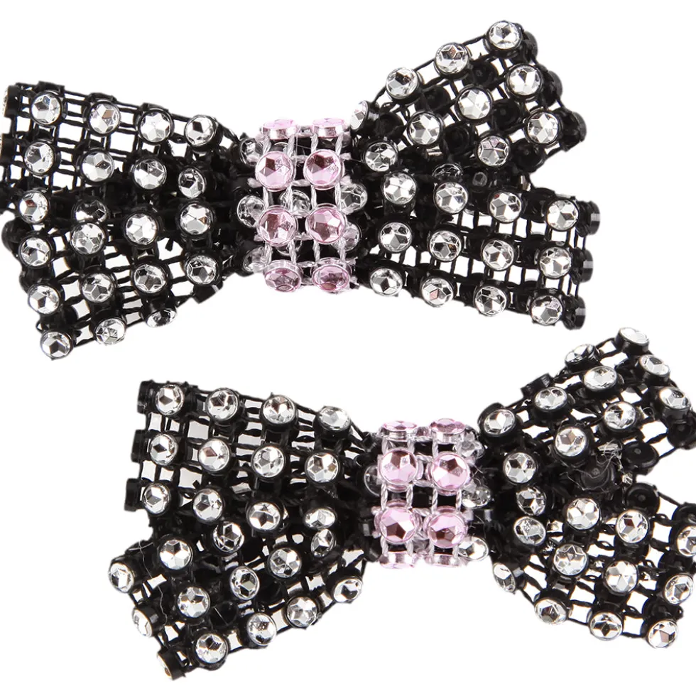 Two Tone Small Rhinestone Clips