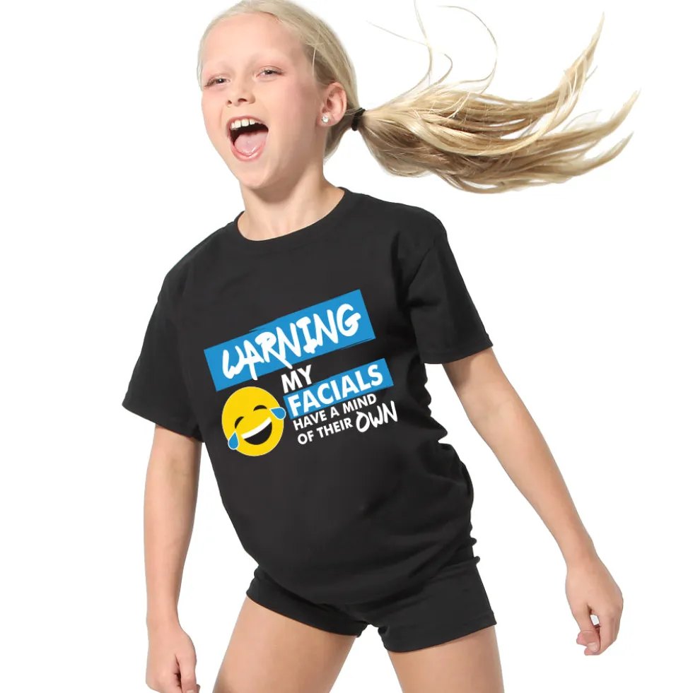 Warning My Facials Tee
