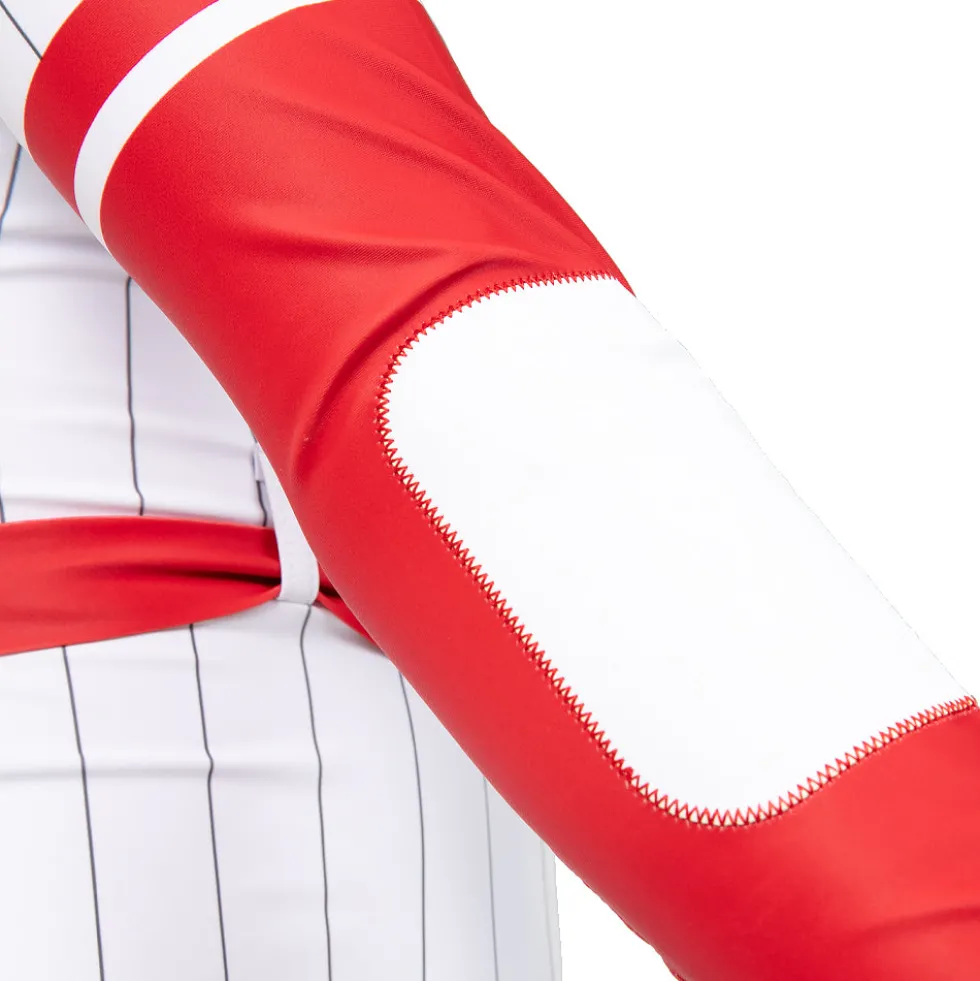 Youth Baseball Strike Out Pin Stripe Biketard