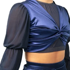 Youth Billow Sleeve Twist Midi Top