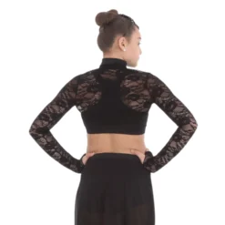 Youth Body Wrapper Lace Crop Jacket