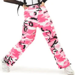 Youth Cargo Parachute Wide Leg Cinched Pants