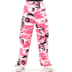 Youth Cargo Parachute Wide Leg Cinched Pants
