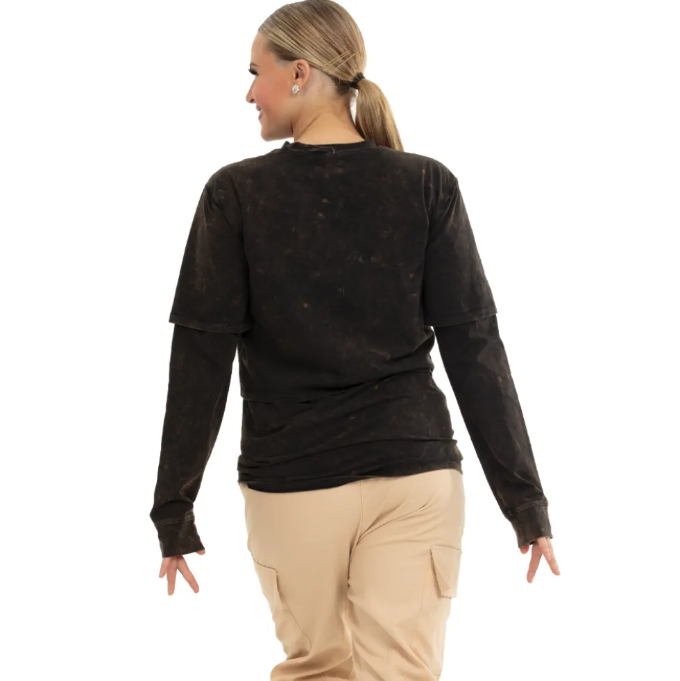 Youth Confused Distressed Long Sleeve
