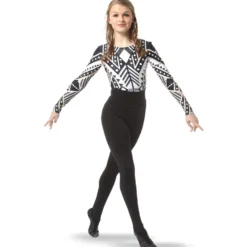 Youth Deco Long Sleeve Leotard