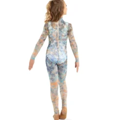 Youth Floral Mesh Unitard