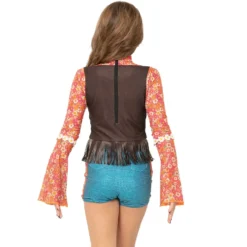 Youth Flower Power Hippie 70s Biketard