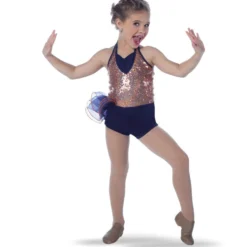 Youth Glamorama Halter Biketard