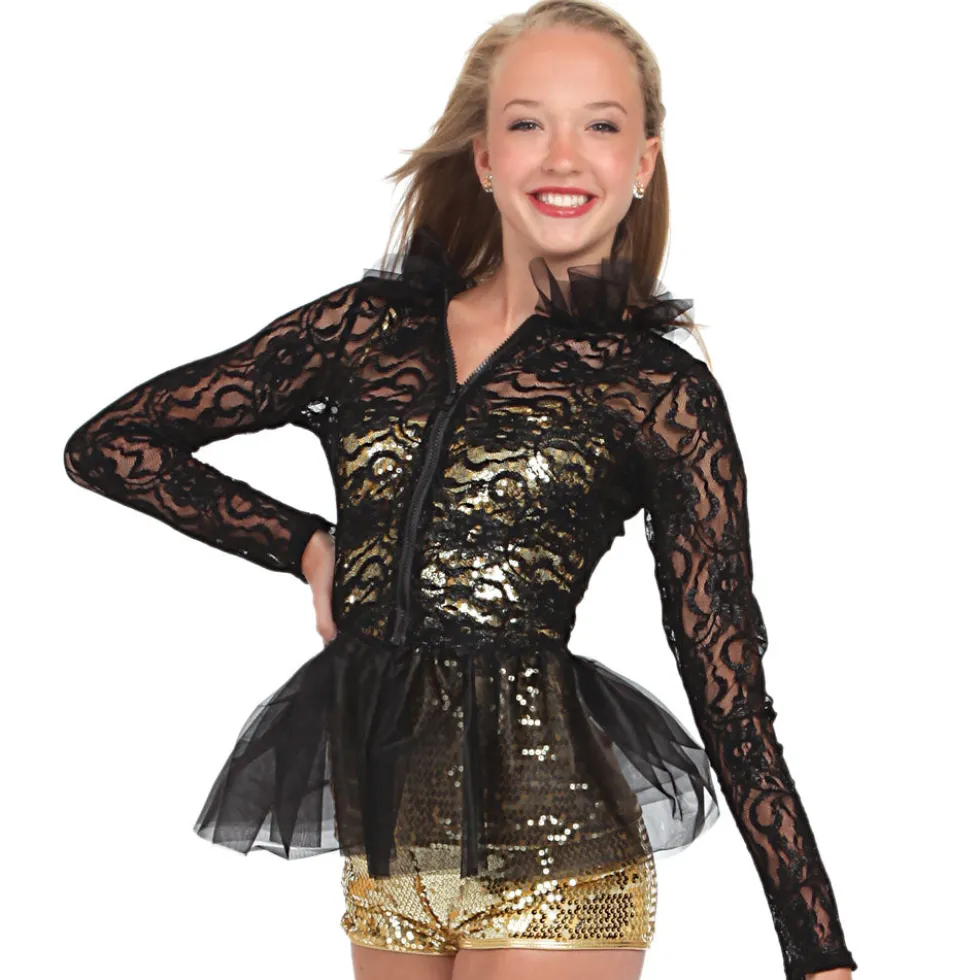 Youth Lace Peplum Jacket