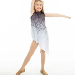 Youth Ombre Asymmetrical Overdress