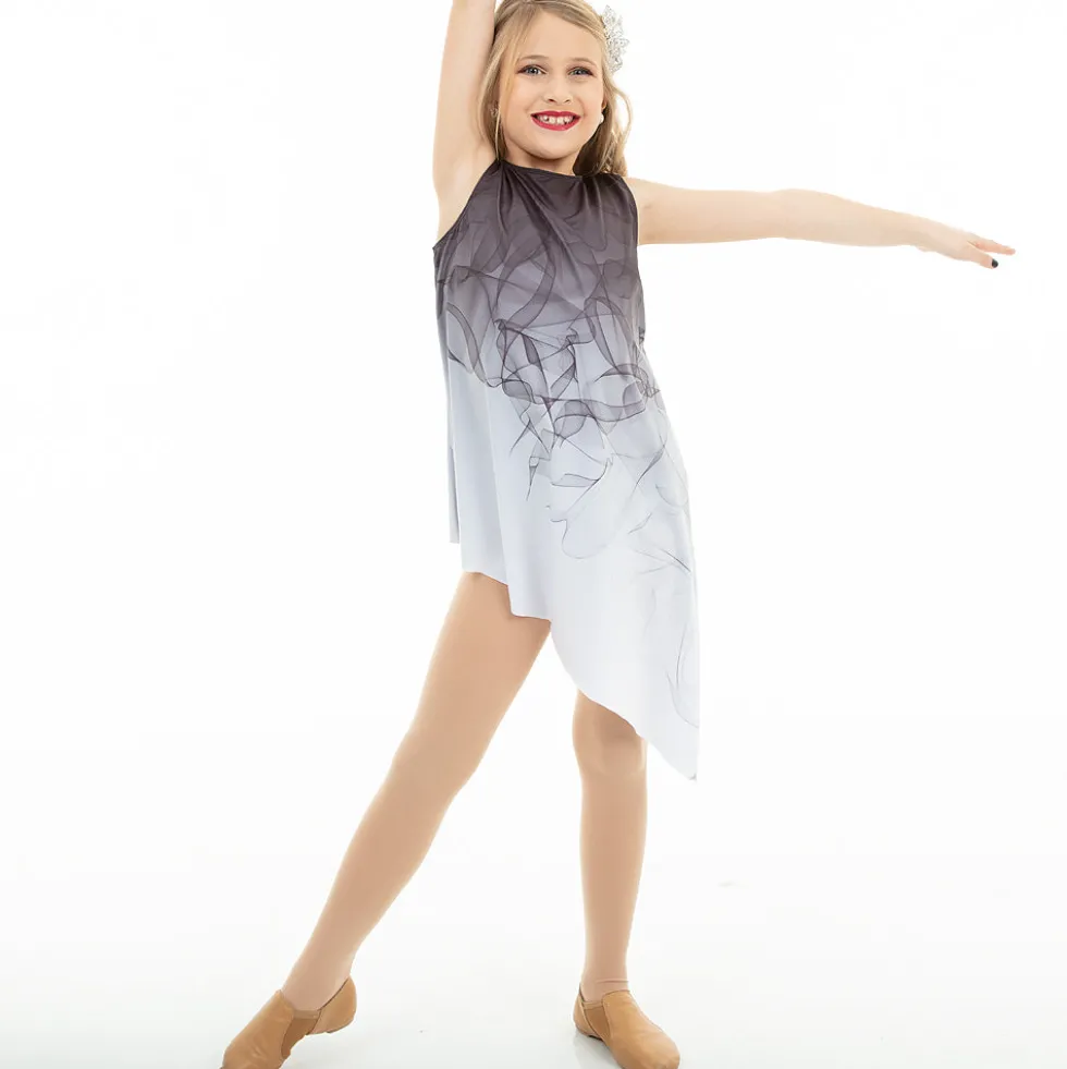 Youth Ombre Asymmetrical Overdress