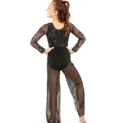 Youth Power Mesh Wide Leg Pant with Attached Brief