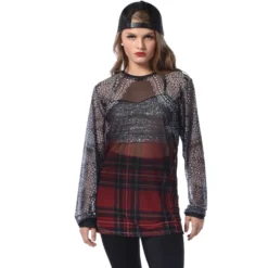 Youth Punk Rock Princess Mesh Long Sleeve Tee