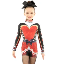 Youth Queen of Hearts Biketard